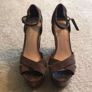 Jessica Simpson open toed wedges